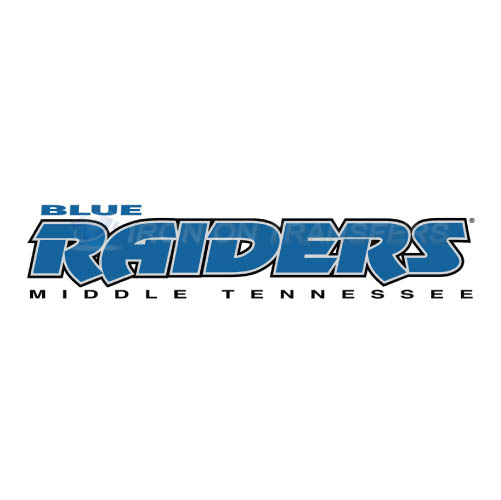 Middle Tennessee Blue Raiders Logo T-shirts Iron On Transfers N5